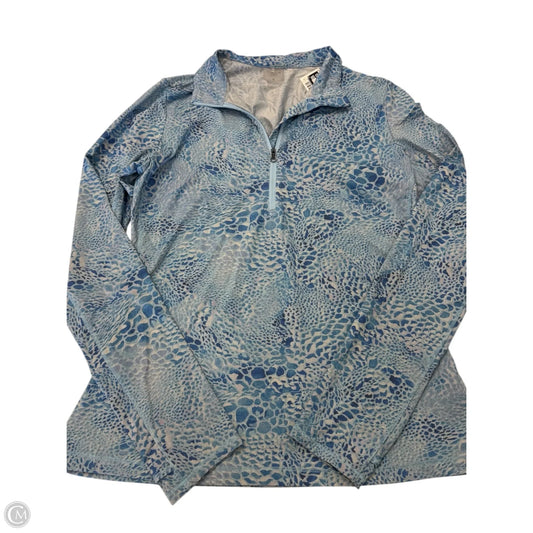 Athletic Top Long Sleeve Collar By Calia In Blue, Size: S
