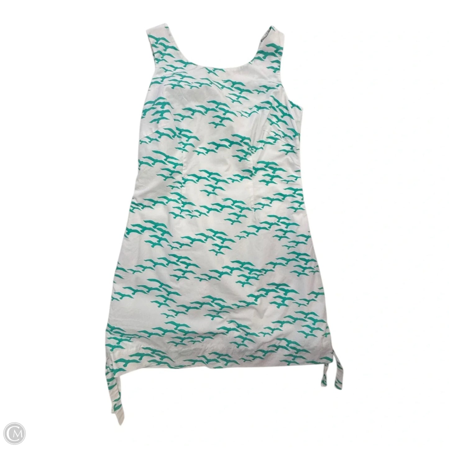 Dress Designer By Lilly Pulitzer In Green & White, Size: 6