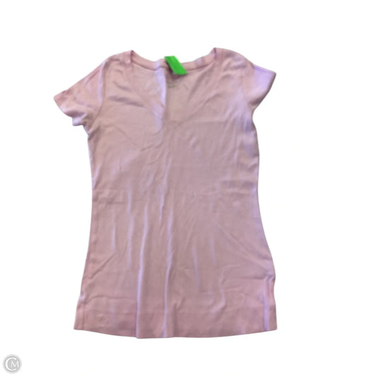 Top Short Sleeve Designer By Lilly Pulitzer In Pink, Size: S