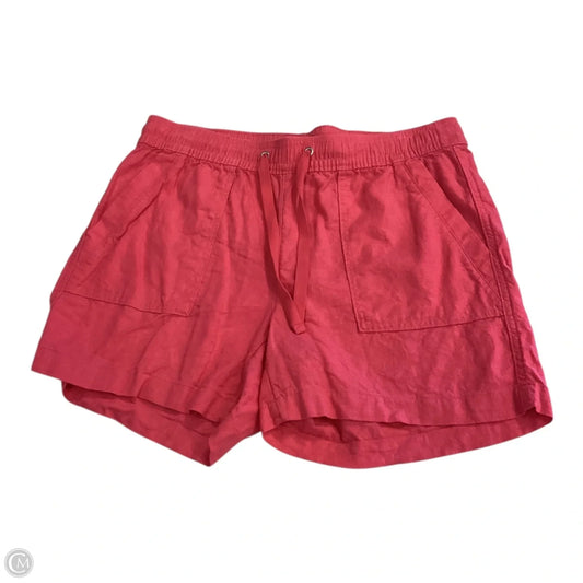 Shorts By Nautica In Pink, Size: M linen/viscose
