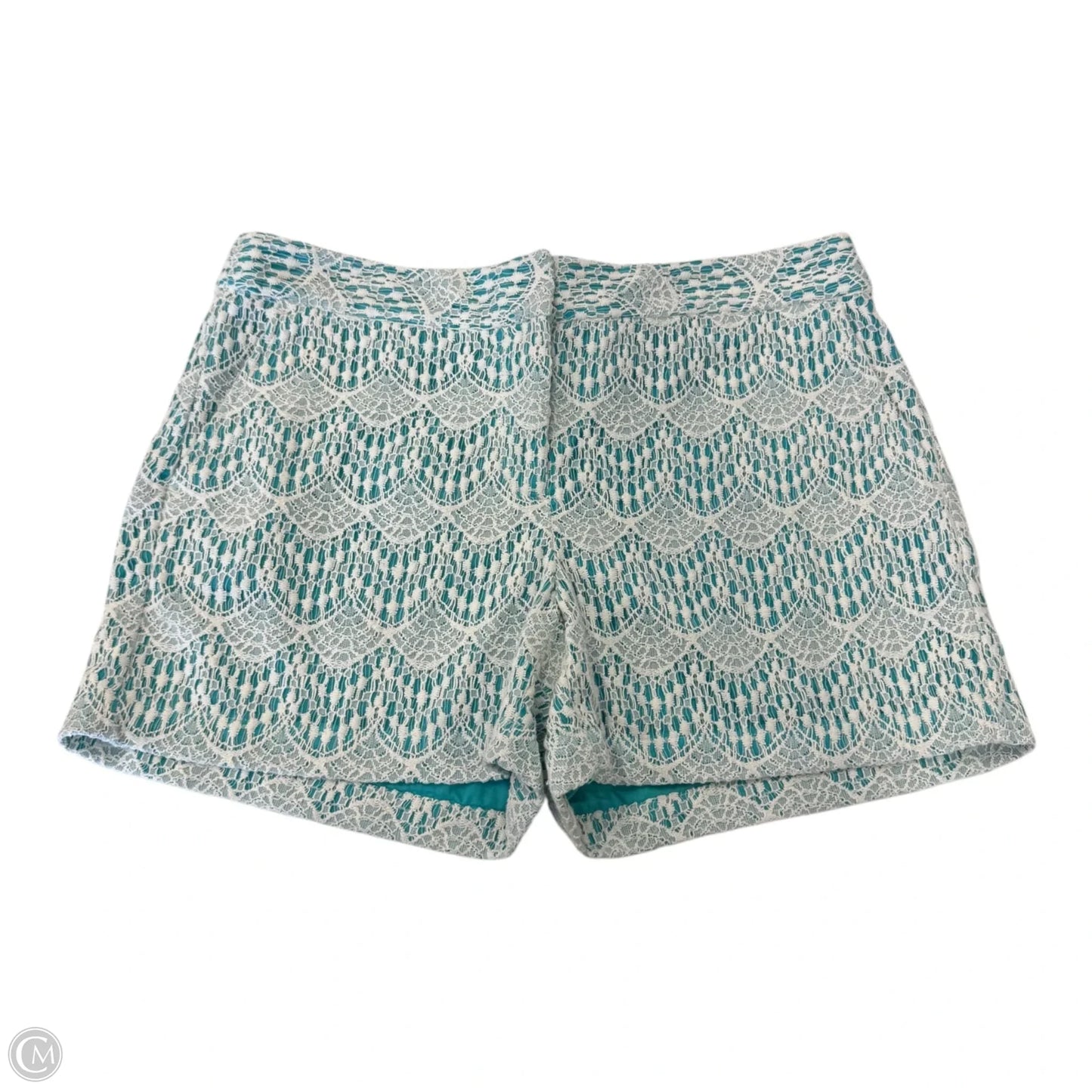 Shorts By Ann Taylor In Green & White, Size: 6