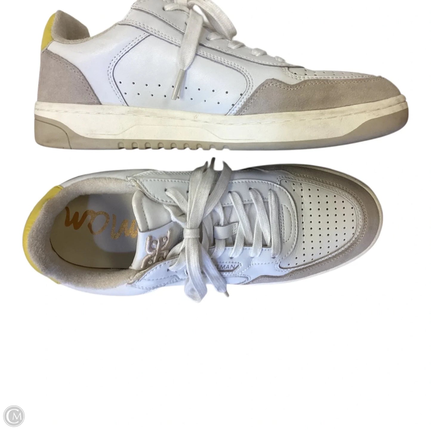 Shoes Sneakers By Sam Edelman In Tan & White, Size: 9.5