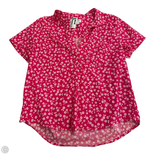 Top Short Sleeve By J. Crew In Floral Print, Size: S