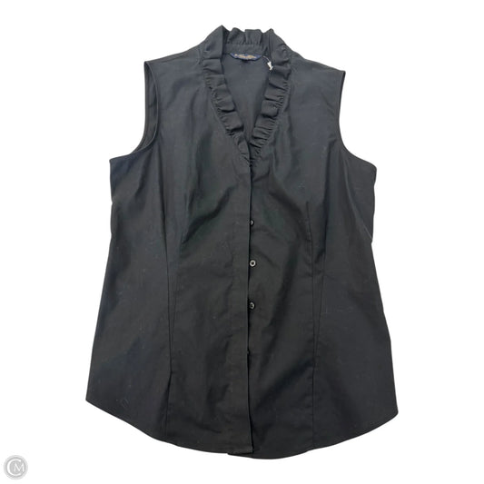 Top Sleeveless By Brooks Brothers In Black, Size: 12