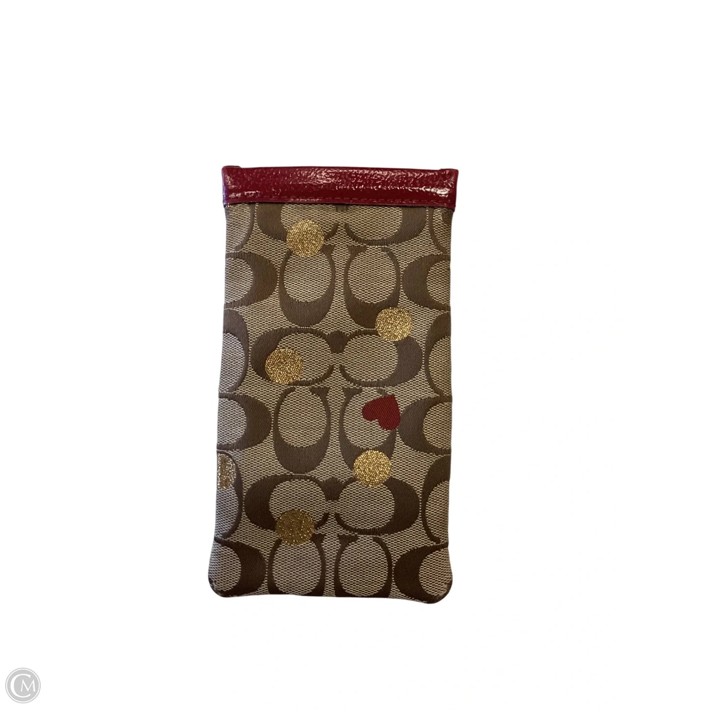 Sunglass Case Designer By Coach, Size: Small