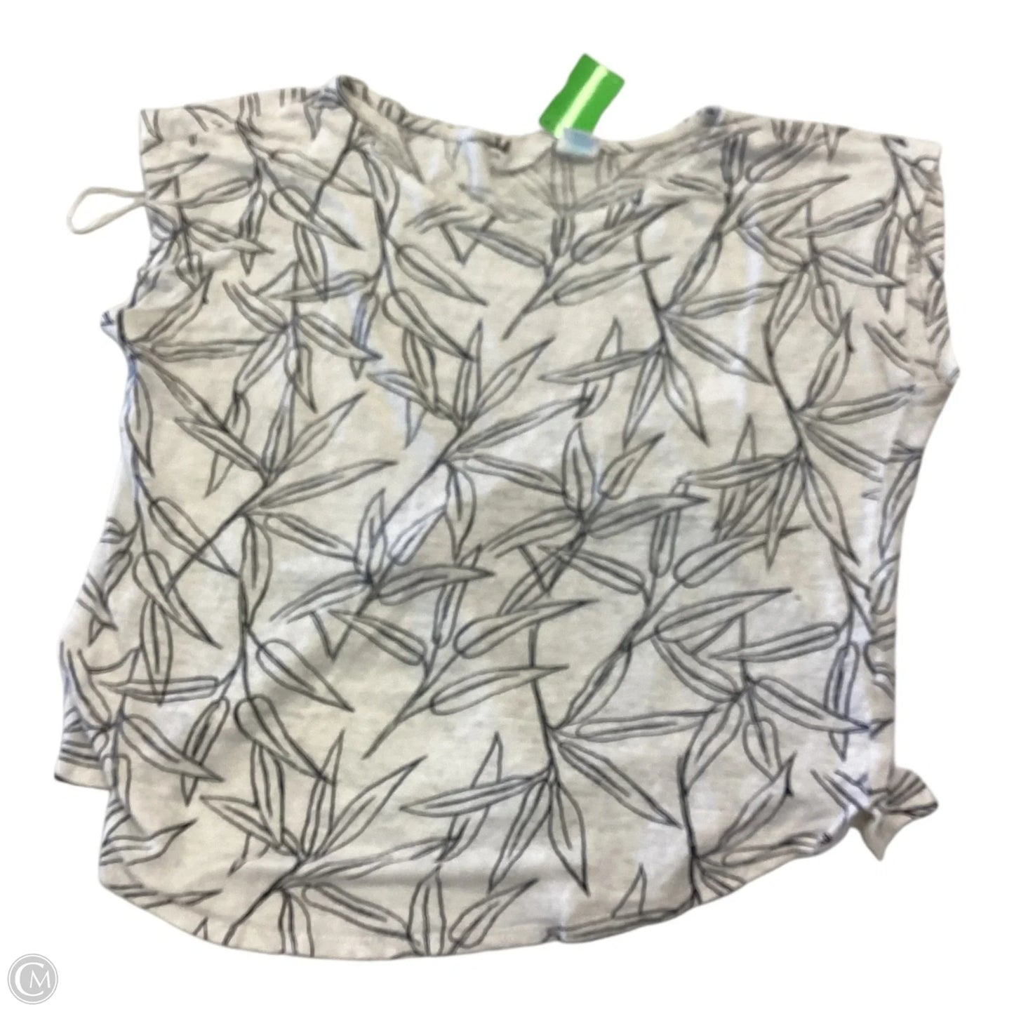 Top Short Sleeve By Cynthia Rowley In Black & Cream, Size: L