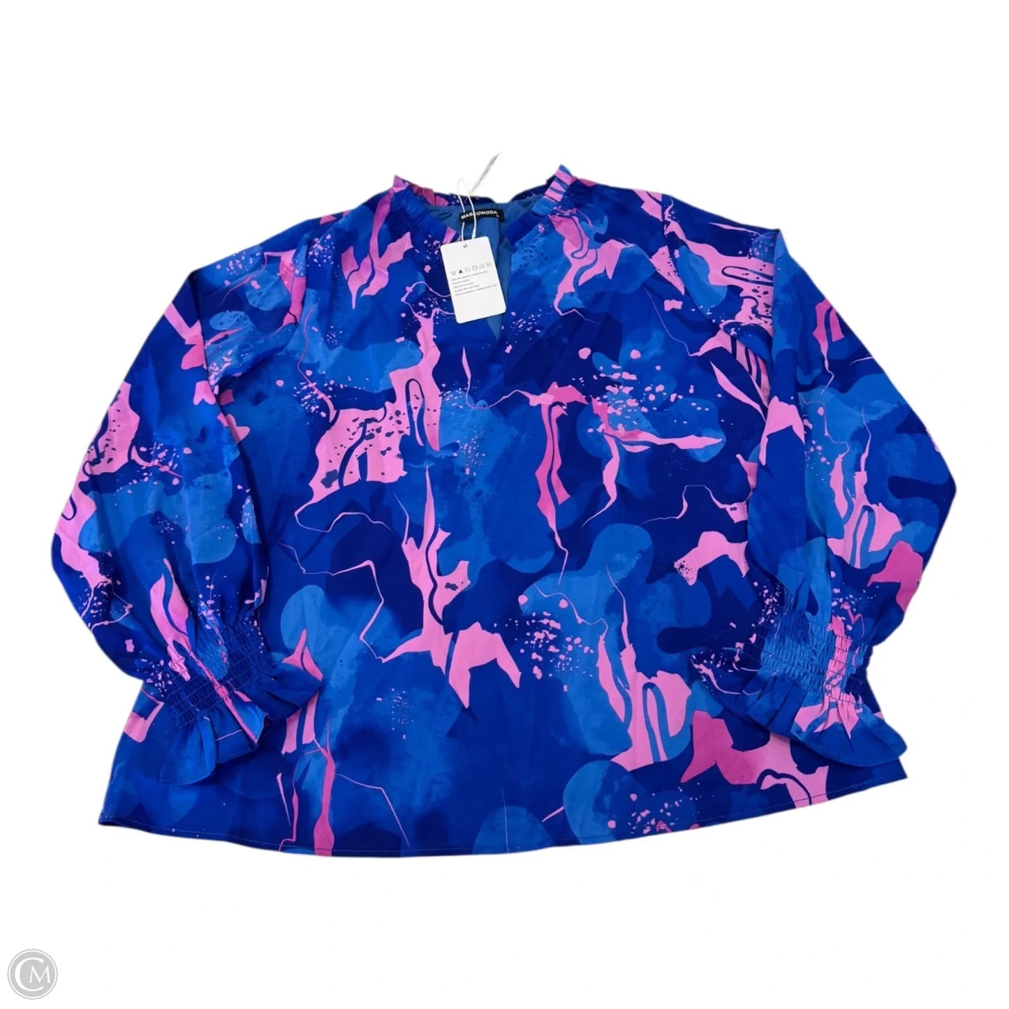 Top Long Sleeve By Clothes Mentor In Blue & Purple, Size: M