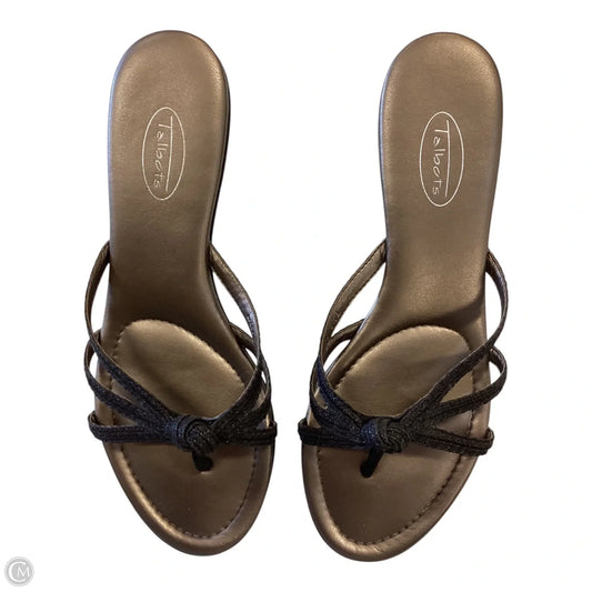 Sandals Heels Kitten By Talbots In Brown, Size: 8.5