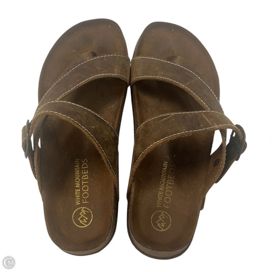 Sandals Flats By White Mountain In Brown, Size: 7