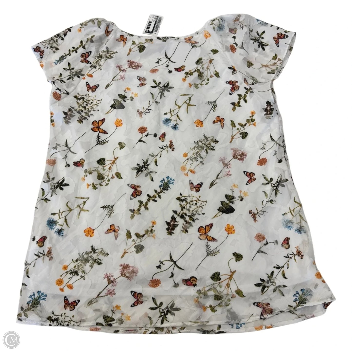 Blouse Short Sleeve By Tamara H In Animal Print, Size: L