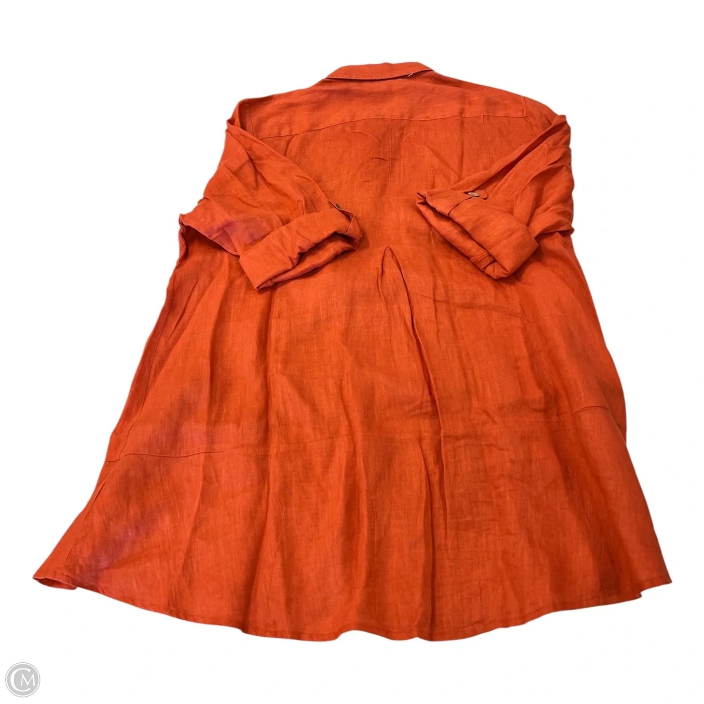 Top 3/4 Sleeve By Soft Surroundings In Orange, Size: Xl