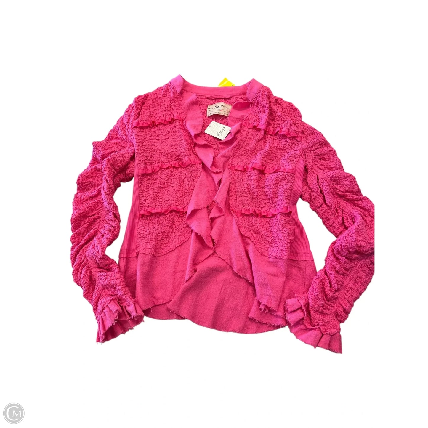 Jacket Shirt By Free People In Pink, Size: Xs