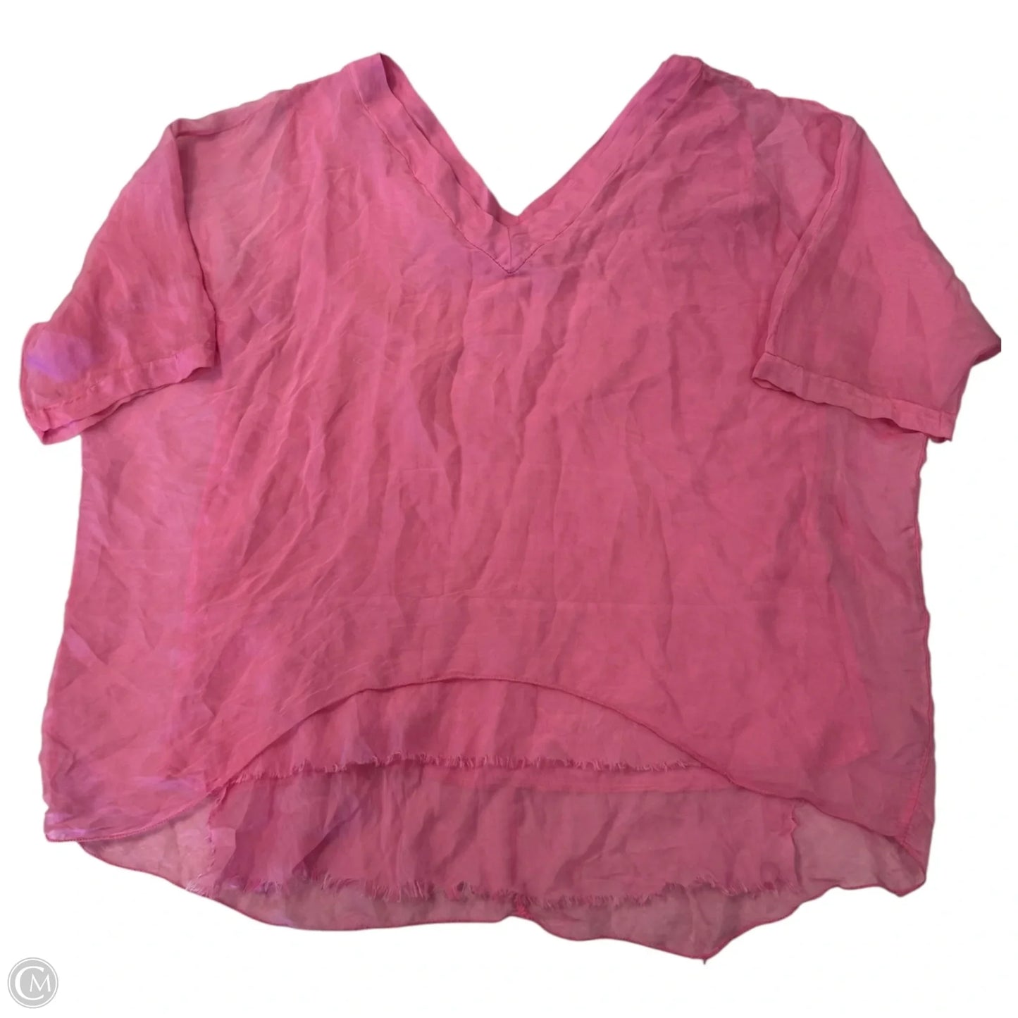 Top Short Sleeve By Clothes Mentor In Pink, Size: Osfm