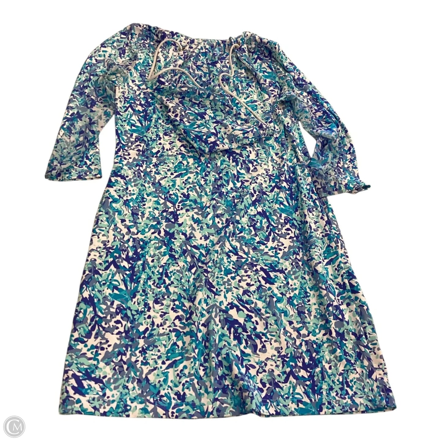 Dress Casual Short By Clothes Mentor In Blue & White, Size: Xs