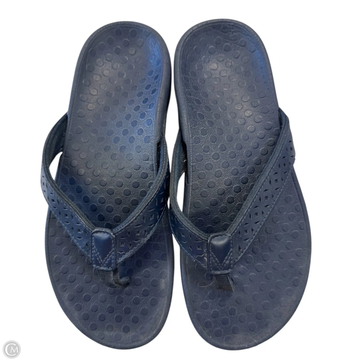 Sandals Flip Flops By Vionic In Navy, Size: 8