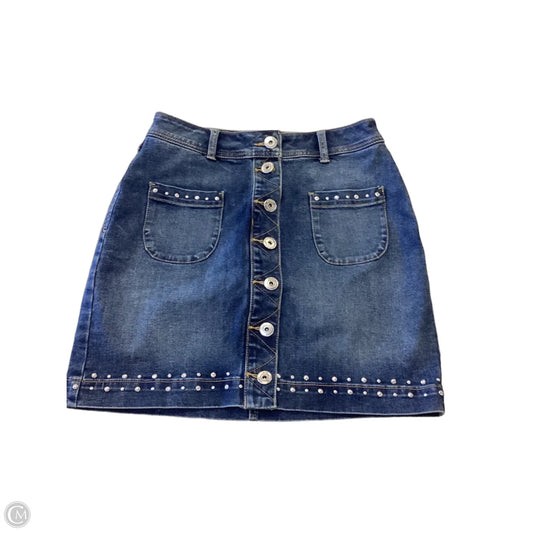 Skirt Mini & Short By Inc In Blue Denim, Size: 4