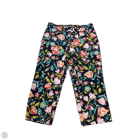 Capris By Time And Tru In Floral Print, Size: M