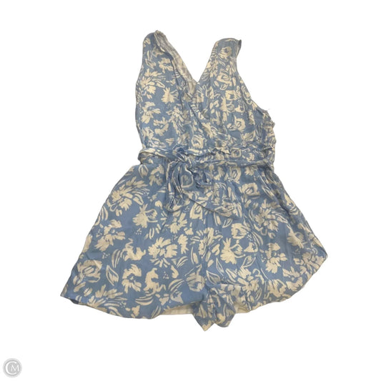 Romper By Sugar Lips In Blue & White, Size: S