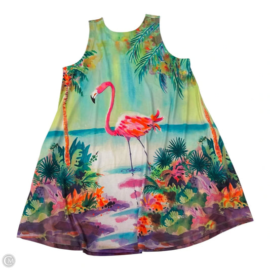Dress Casual Midi By Clothes Mentor In Tropical Print, Size: Xl