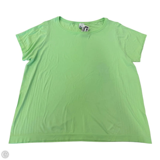 Athletic Top Short Sleeve By All In Motion In Green, Size: 1x