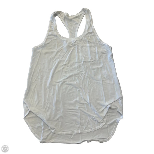 Athletic Tank Top By Lululemon In White, Size: 6