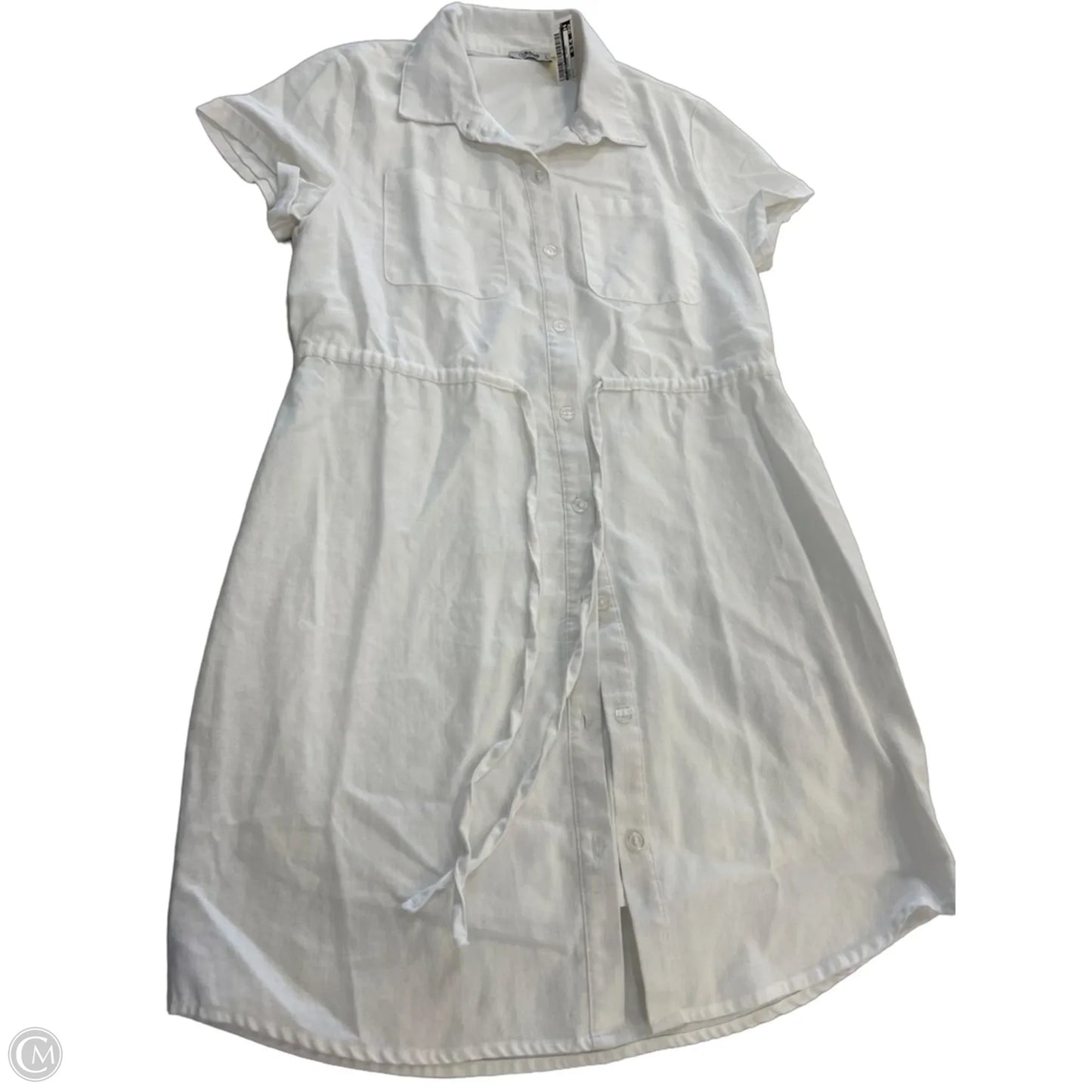 Dress Casual Short By Ci Sono In White, Size: L