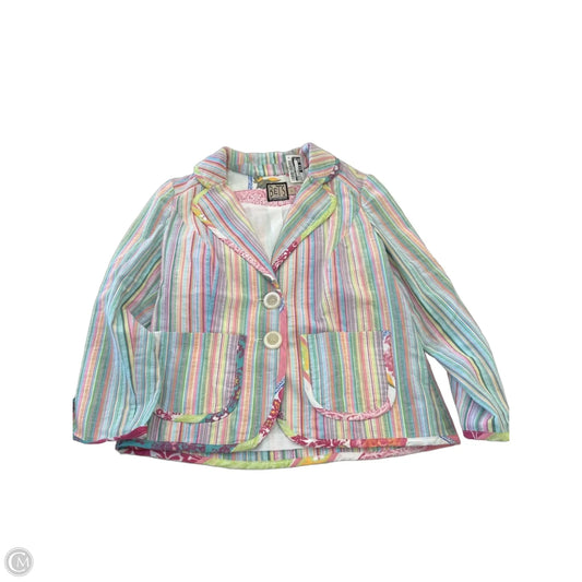 Blazer By Clothes Mentor In Striped Pattern, Size: 4