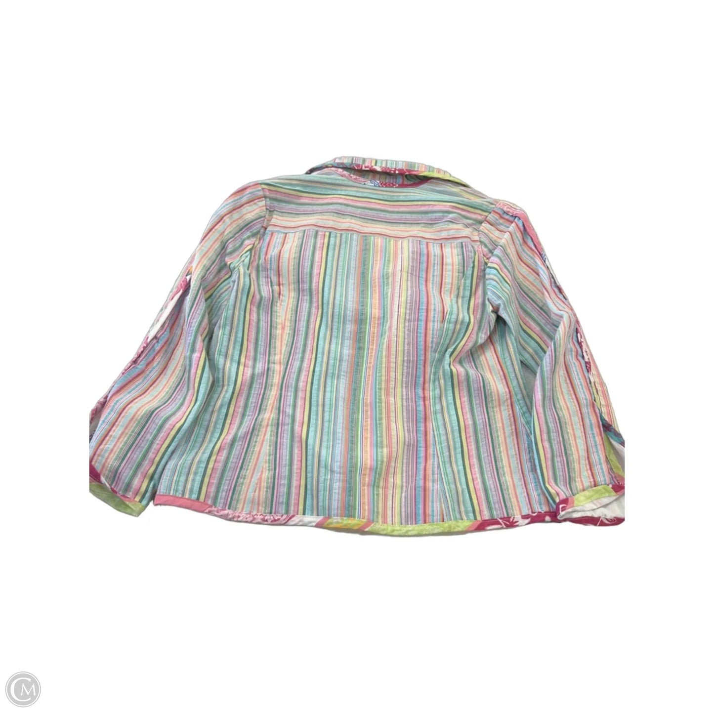 Blazer By Clothes Mentor In Striped Pattern, Size: 4