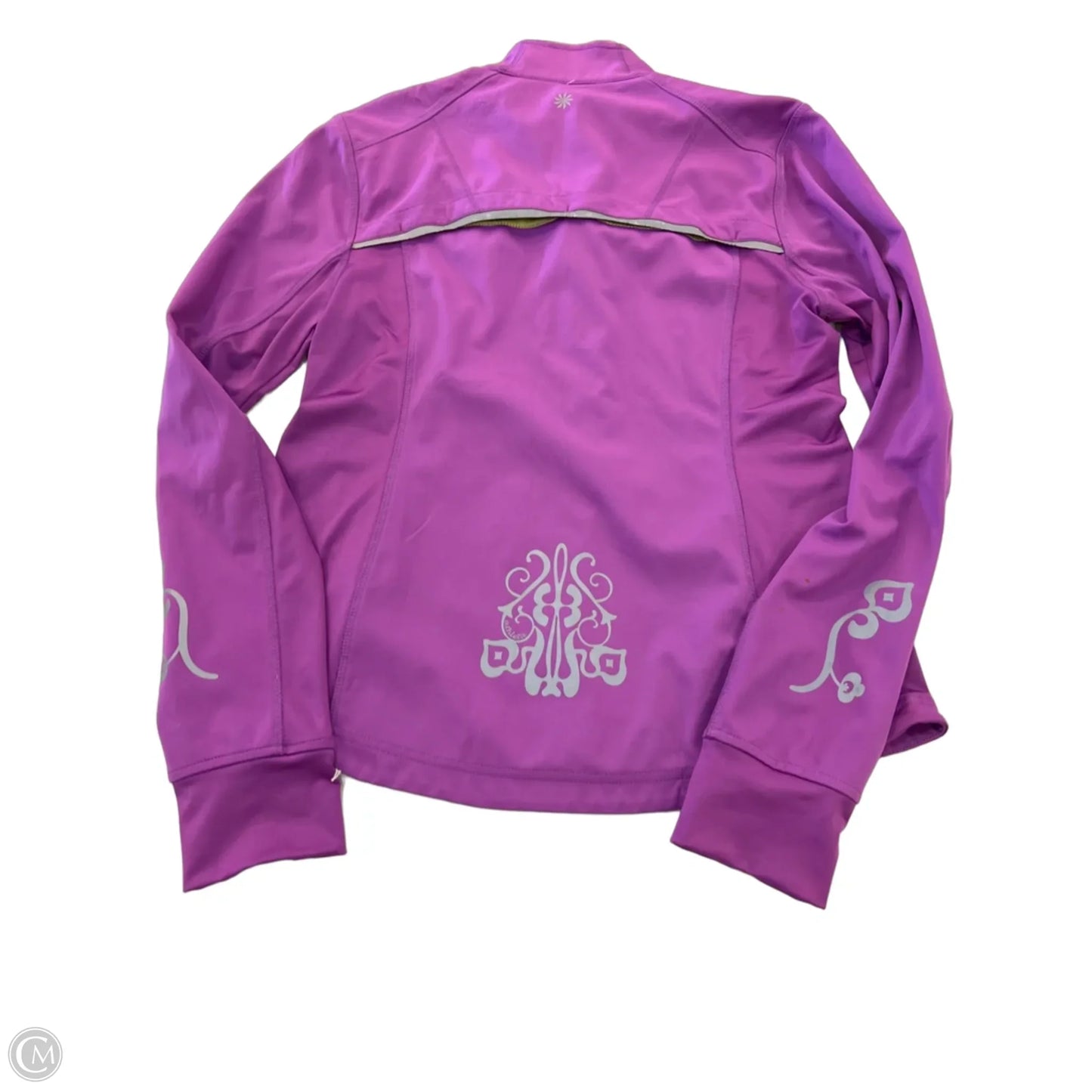 Athletic Jacket By Athleta In Green & Purple, Size: M
