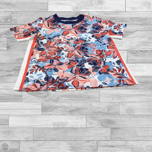 Athletic Top Short Sleeve By Tail In Blue & Orange, Size: M
