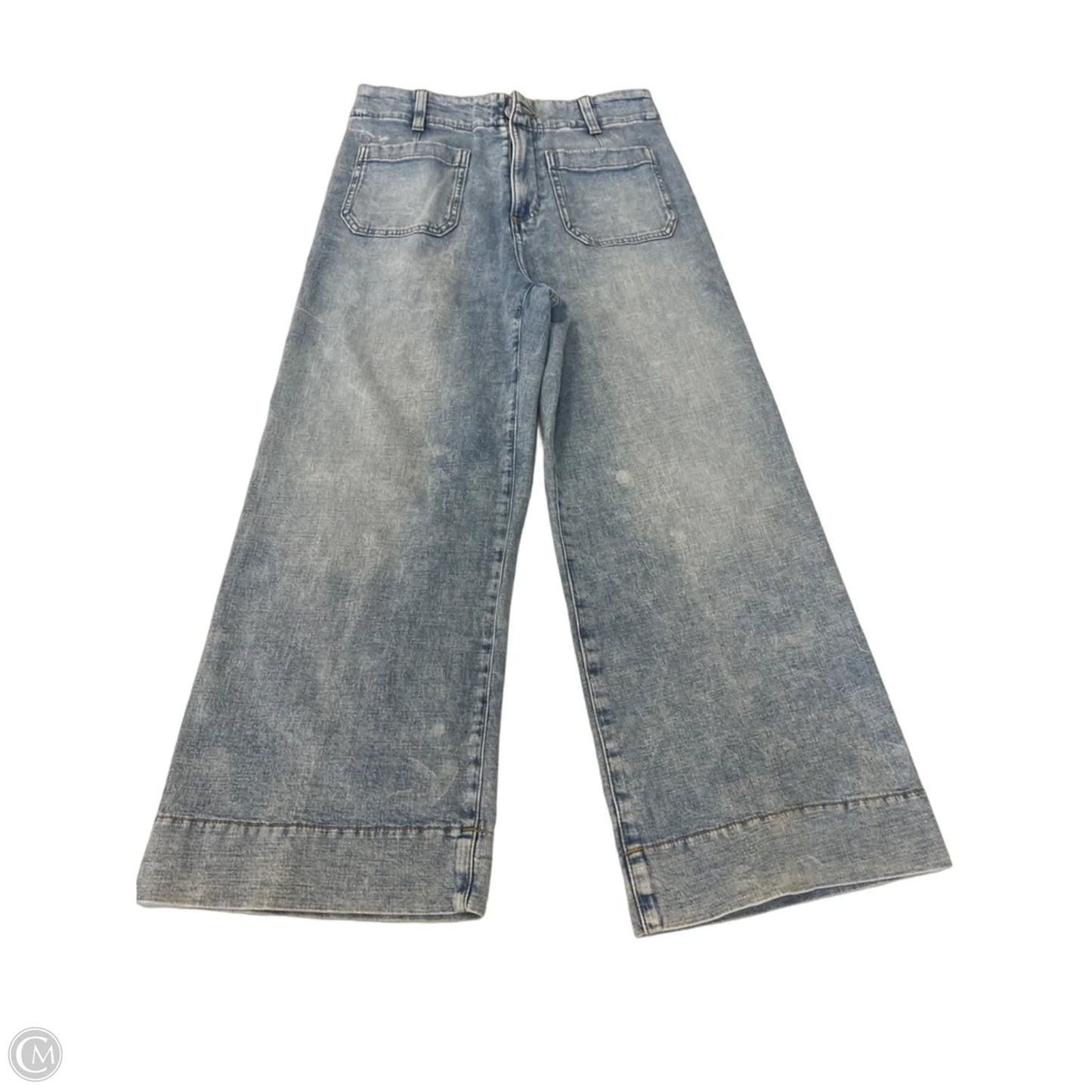 Jeans Wide Leg By Lc Lauren Conrad In Blue Denim, Size: 8