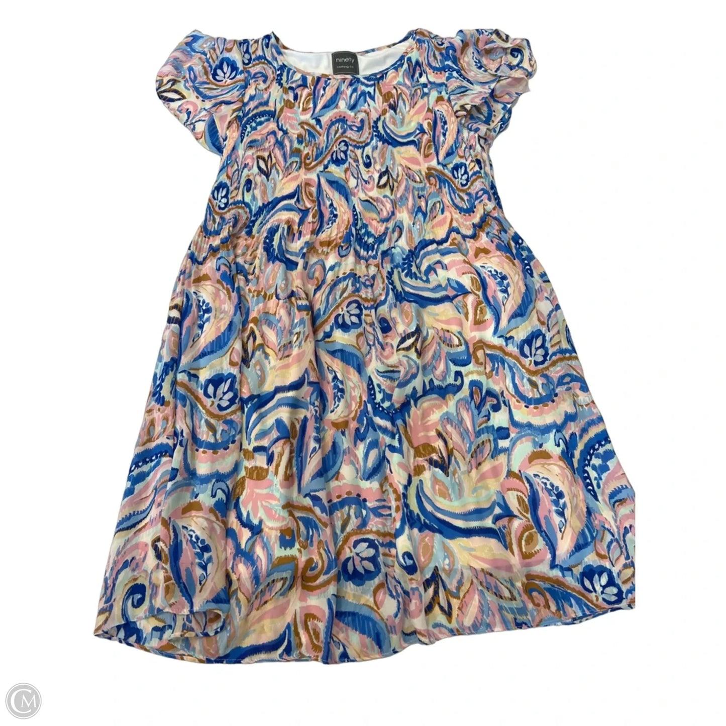 Dress Casual Short By Clothes Mentor In Orange & Pink, Size: L
