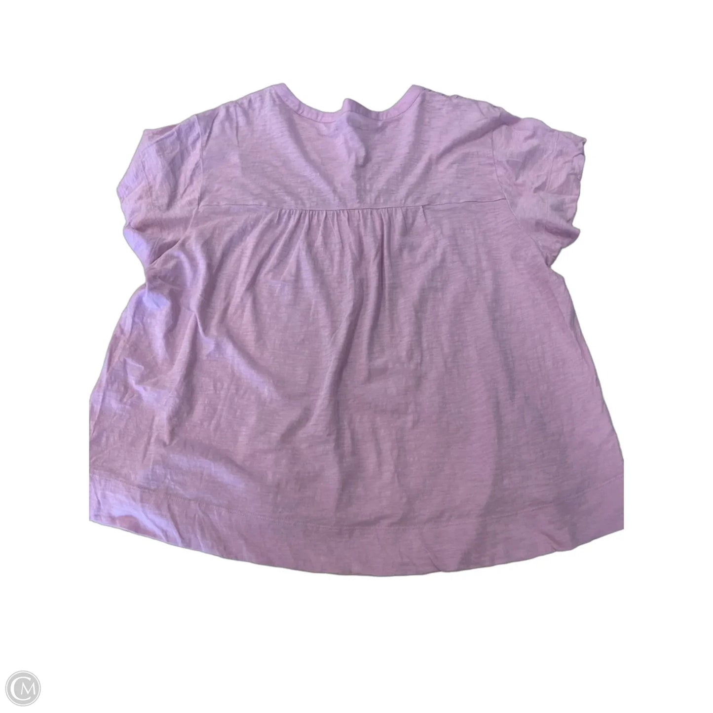 Top Short Sleeve By Loft In Purple, Size: L