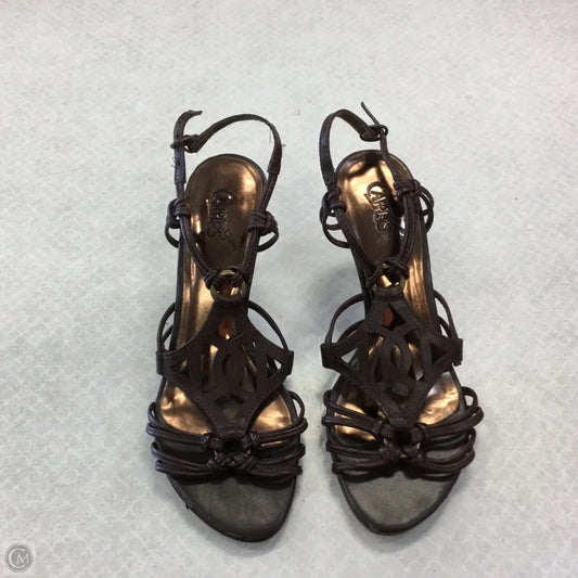 Sandals Heels Stiletto By Carlos By Carlos Santana In Brown, Size: 6