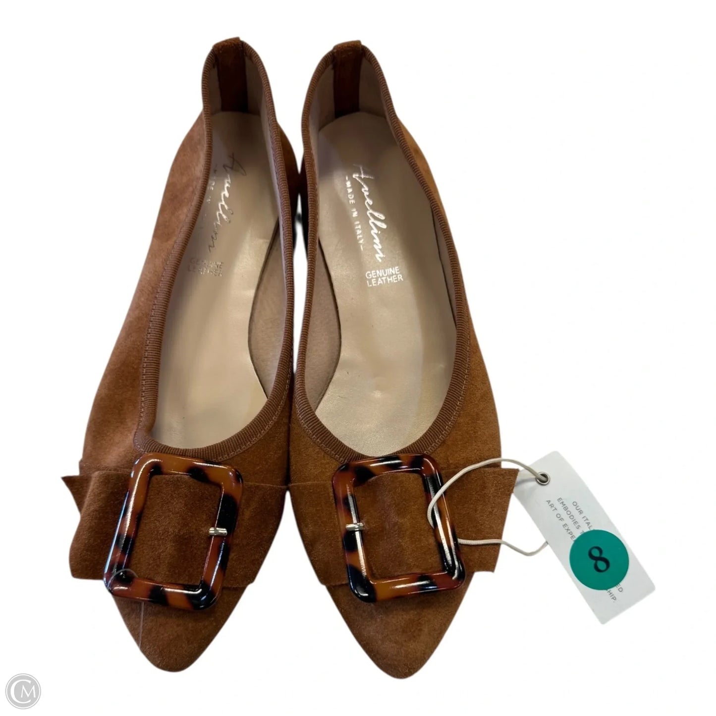 Sandals Flats By Clothes Mentor In Brown, Size: 8