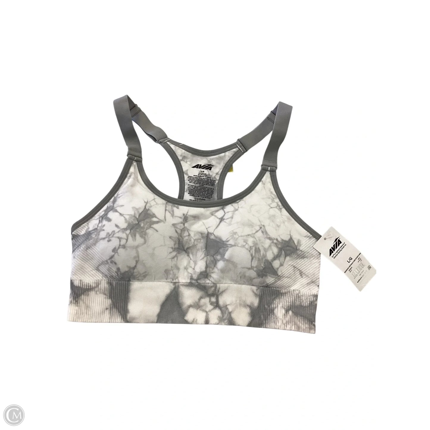 Bra By Avia In Grey & White, Size: L