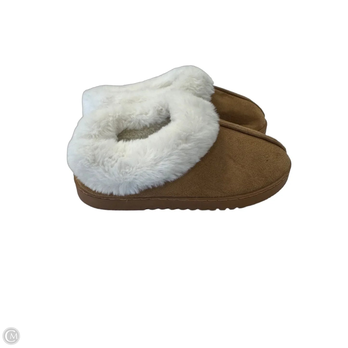 Shoes Flats By Clothes Mentor In Brown & White, Size: 7