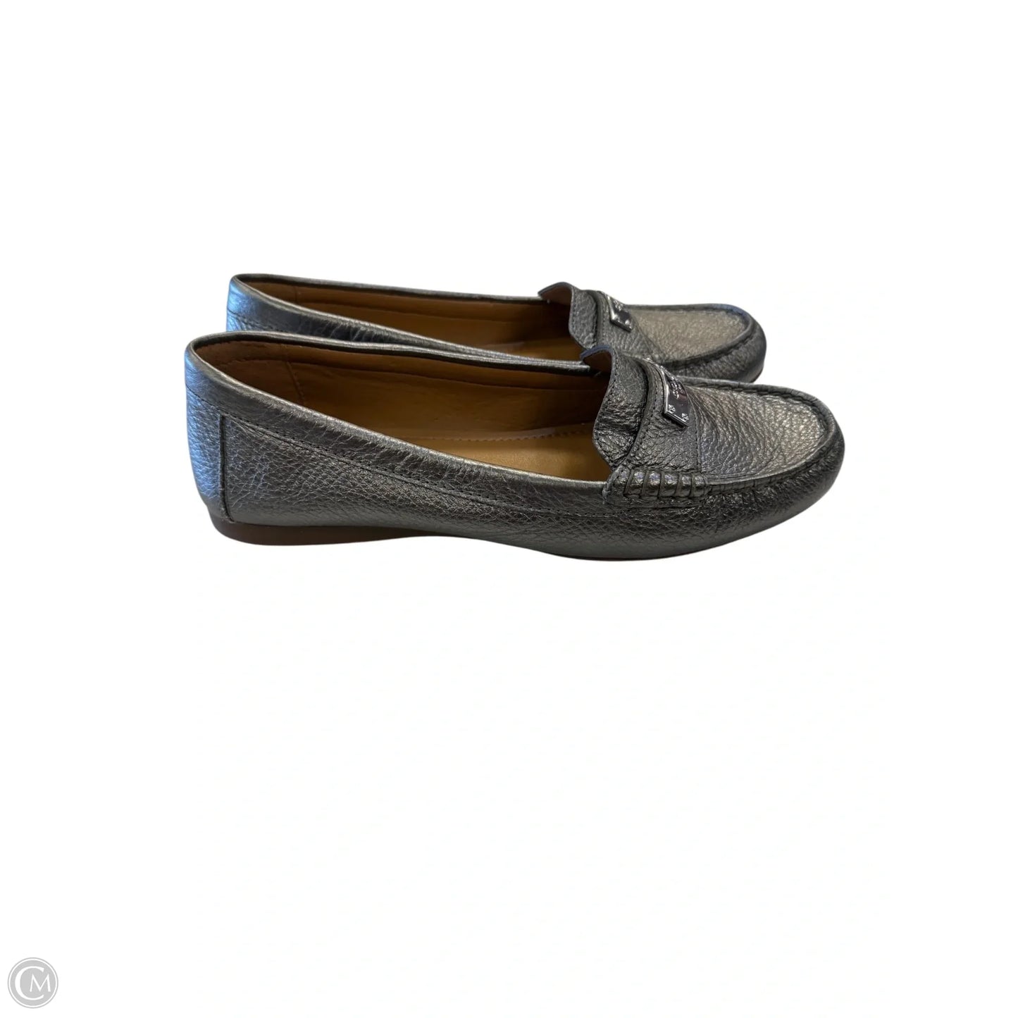 Shoes Designer By Coach In Silver, Size: 8.5