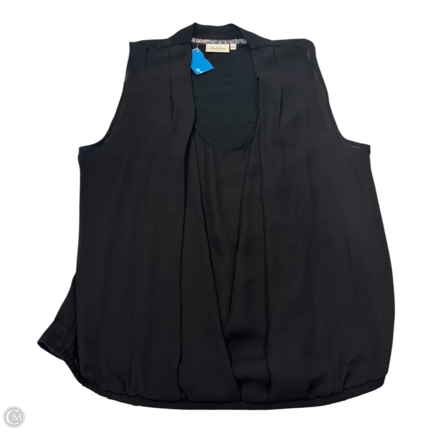 Top Sleeveless By Deletta In Black, Size: M