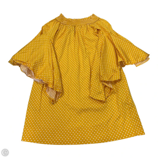 Dress Casual Short By New York And Co In Yellow, Size: Xs