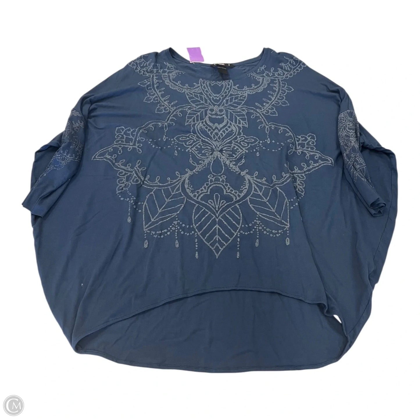 Top Short Sleeve By Desigual In Navy, Size: S