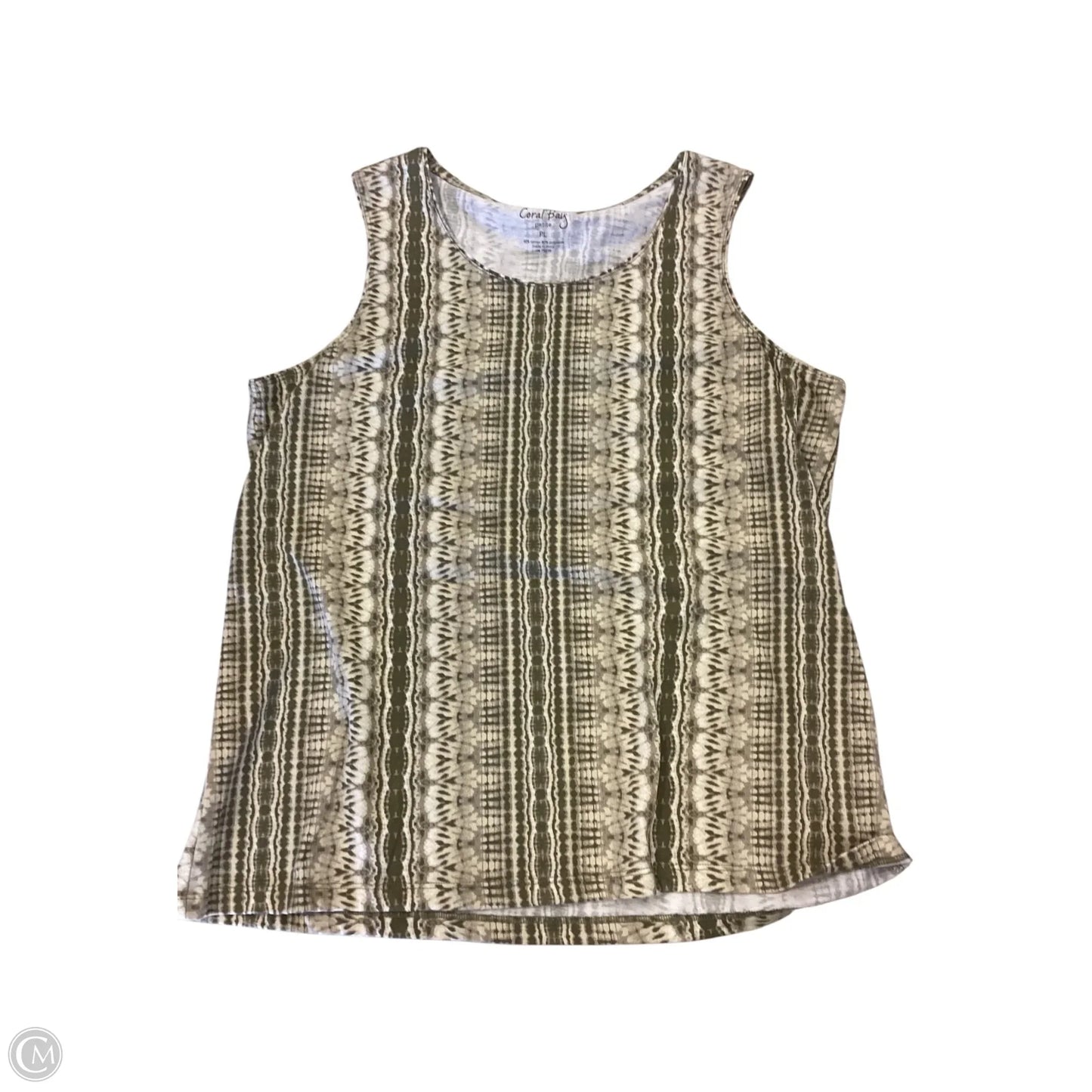 Top Sleeveless By Coral Bay In Green, Size: Petite L