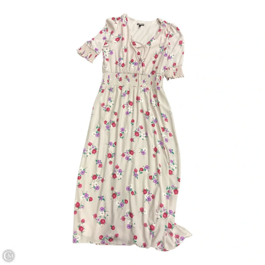 Dress Casual Maxi By Express In Floral Print, Size: M