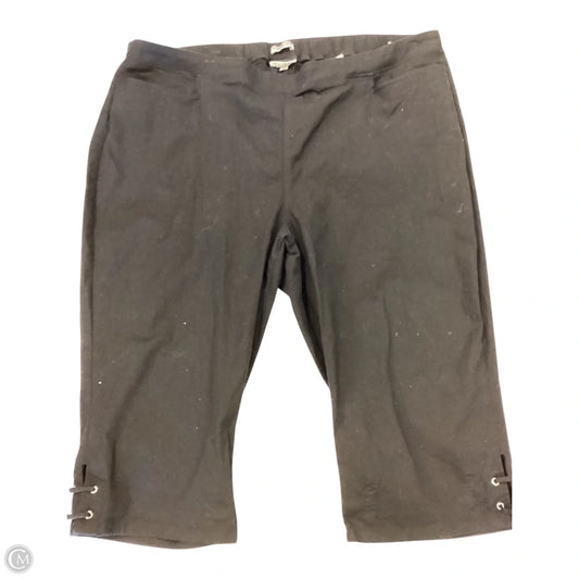 Capris By Catherines In Black, Size: 24