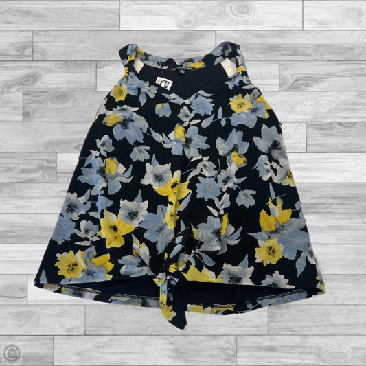 Top Sleeveless By Inc In Floral Print, Size: M