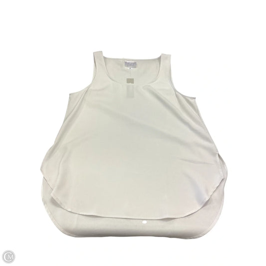 Top Sleeveless By Chicos In White, Size: M