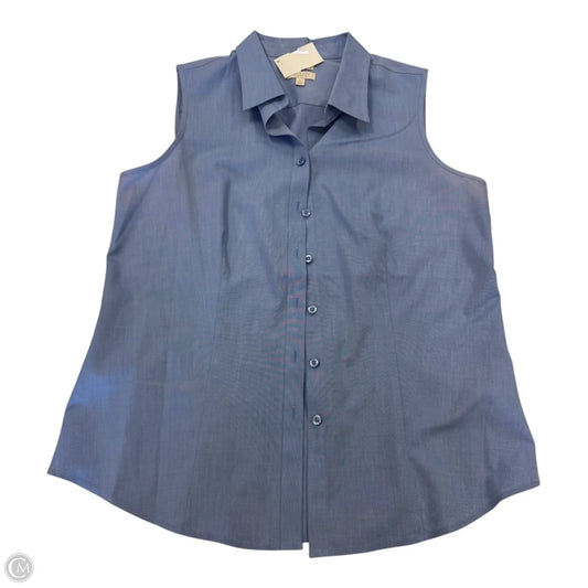 Top Sleeveless By Talbots In Blue, Size: Sp