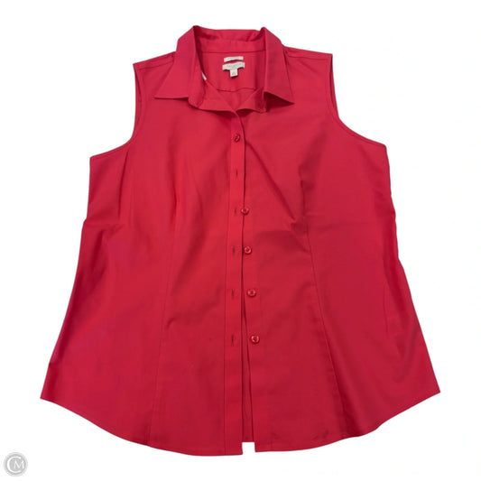 Top Sleeveless By Talbots In Coral, Size: Sp