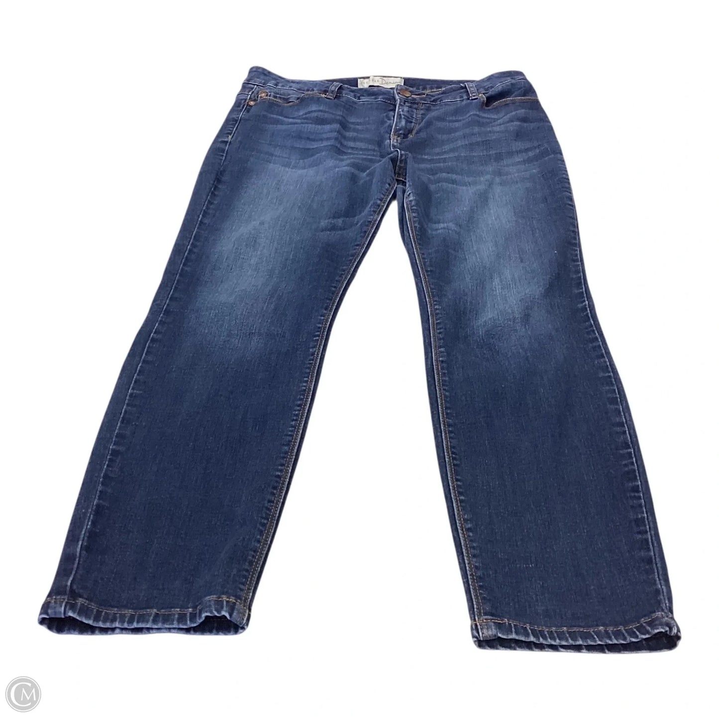 Jeans Skinny By Charming Charlie In Blue Denim, Size: 12p