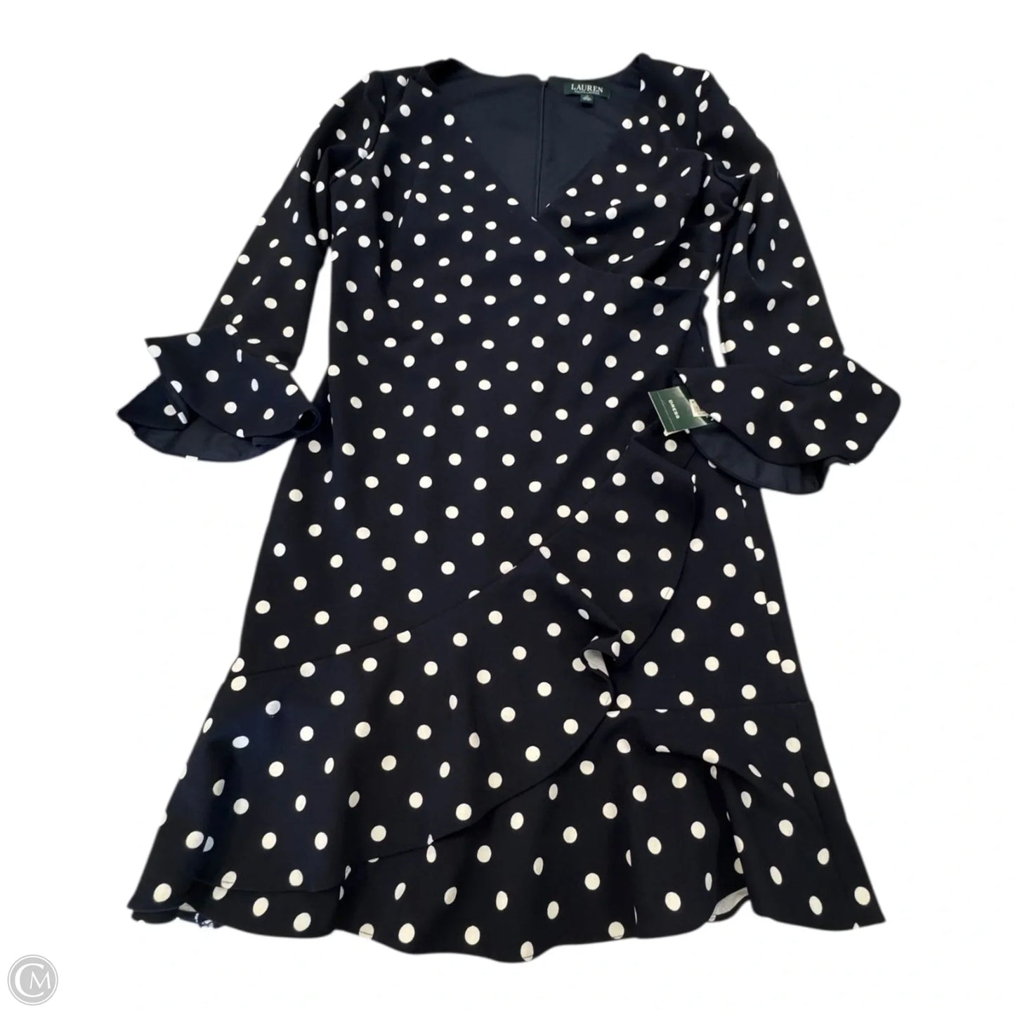 Dress Casual Short By Lauren By Ralph Lauren In Polkadot Pattern, Size: 12